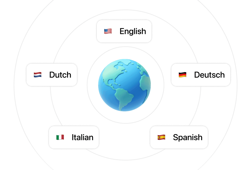 Mehrsprachiger Support