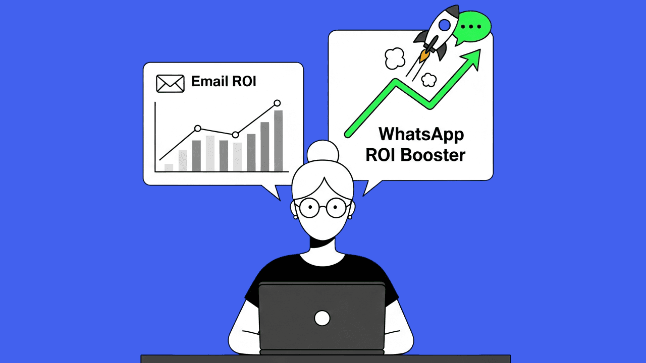 Email Marketing ROI: Zahlen, Benchmarks & warum WhatsApp als Umsatz-Booster gewinnt