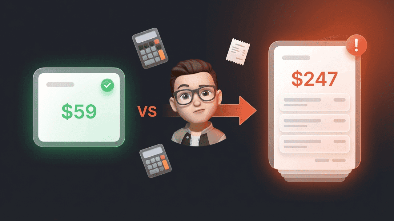 Wati Preise im Realitätscheck: €59 auf der Website, €500+ auf der Rechnung