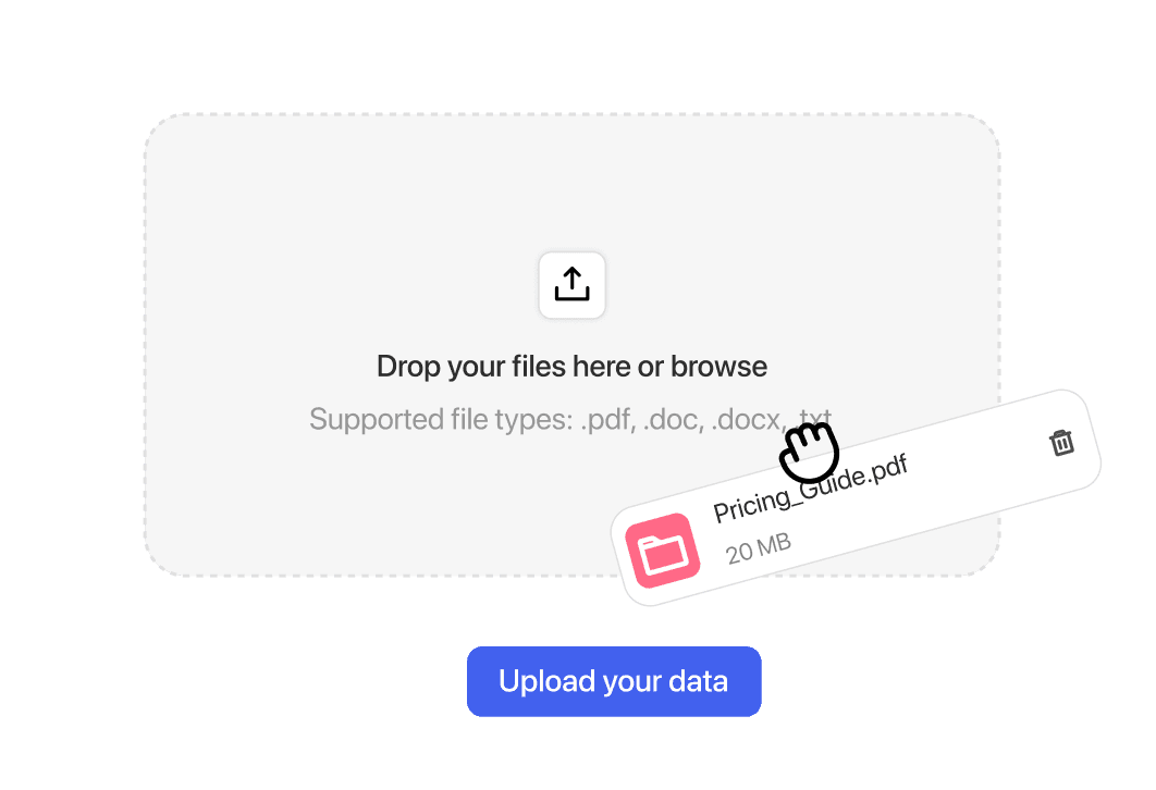 Trainiert mit deinen Daten