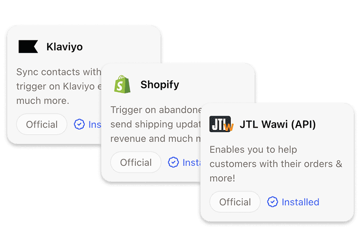 Nahtlose Integration mit deinem Tech-Stack